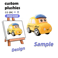 Coussin de voiture en peluche super doux, fait main, motif dessin animé Kawaii, avec rembourrage en coton PP, idéal pour la décoration de voiture d'anniversaire