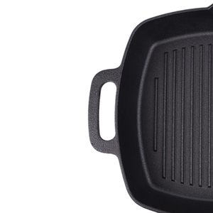 Vente en gros de poêles à griller en fonte émaillée antiadhésive de haute qualité gril carré barbecue poêle à griller de cuisine en fonte - Product Image 5