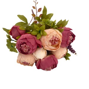 <b>Artificial</b> <b>Peony</b> Flower Bundle 13 Forks High Simulation For Wedding Home Decor - Product Image 5