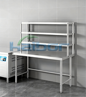 Table de travail en acier inoxydable 201/304 pour cuisine commerciale, personnalisable, vente en gros d'usine, plan de travail en acier inoxydable