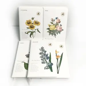 Planificador de impresión personalizado, Bloc de notas con flores Multicolor, diario escolar, cuaderno de negocios, diario