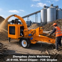 Broyeur de bois mobile à biomasse, sans électricité, facile à utiliser, adapté aux usines de granulés de biomasse