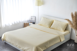 Light Yellow Stone Washed 100% Cotton Pillow cover Wholesale For Home Hotel Eco-Friendly Soft Skin-Safe - Product Image 6