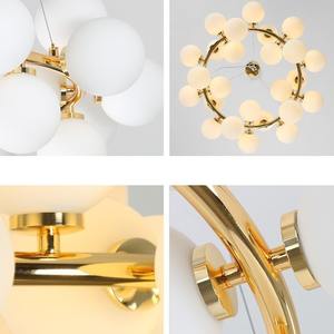 Lustre Moléculaire Transfrontalier Magic Bean, <span class=keywords><strong>Suspension</strong></span> LED Globe en Verre, Noir/<span class=keywords><strong>Doré</strong></span>, Style Nordique Minimaliste de Luxe pour <span class=keywords><strong>Salon</strong></span> - Product Image 3