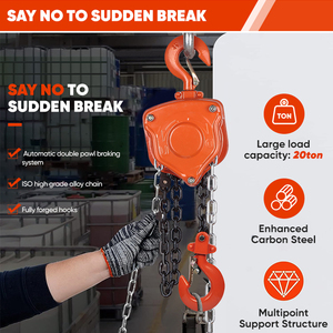 Chaîne de levage en acier inoxydable en gros, 20 tonnes, palans à chaîne manuels, poulies - Product Image 4