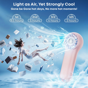 Ventilateur portable rechargeable, pliable, 5V USB, en plastique, trois vitesses, pour la maison, la voiture, l'extérieur, l'hôtel - Product Image 3