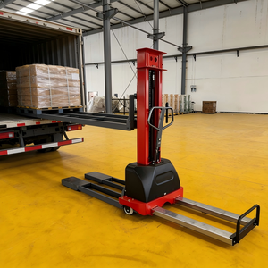1000kg 1 Ton Outdoor Semi <strong>Electric</strong> Self Loading <strong>Forklift</strong> Full <strong>Electric</strong> Portable Self Load Lift Stacker Cold Storage CE - Product Image 1