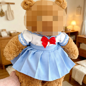 [Vêtements uniquement] Vêtements de poupée à la mode pour figurine articulée de 36 cm, ensemble de robe trois pièces JK comprenant une cravate, un tissu et une jupe. - Product Image 1