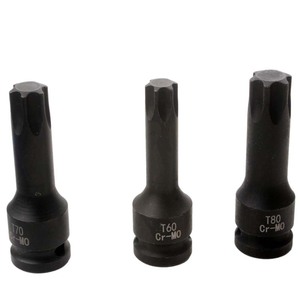 Pneumatic <b>Screwdriver</b> Socket <b>Set</b> 1/2 Inch H M T Type <b>Bits</b> Carbon Steel For Auto Repair - Product Image 5