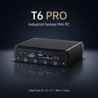 PC Industrial Sin Ventilador Intel I3 I5 I7 12va Gen. 32+256GB SSD COM*6 WiFi5/WiFi6 4G USB3.0*4 Mini PC Industrial Sin Ventilador