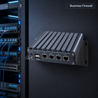 Dispositivo de Red, Mini PC Sin Ventilador con 4 Puertos LAN de 2.5G, 12.ª Generación N100 N150 N305, 1*DDR5, Router X86, Firewall, PC Industrial OEM