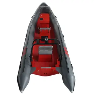 CE Certified Speed 6.6m Hypalon/PVC RIB 660 Boat Inflatable Fiberglass Yacht Luxury Fish RIB Boats with outboard motor