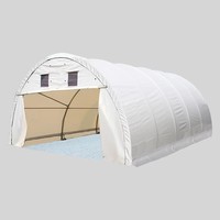 Carpa de Almacenamiento Industrial Plegable Tipo Salón con Doble Armazón y Alta Resistencia