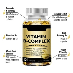 OEM <strong>Vitamin</strong> <strong>B</strong> Complex Softgel Capsules Wholesale Dietary Supplement Promote Immune Function and Nervous System Care - Product Image 3