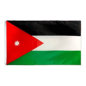 Drapeau de la Jordanie en polyester pour extérieur, 3x5 pieds, sans MOQ - Product Image 1