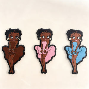 Оптовая продажа: нашивка-аппликация на одежду и головные уборы с вышивкой Бетти Буп, дизайнерская, на пришивной основе, модный аксессуар для одежды - Product Image 6