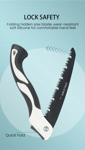 Sega da Potatura da Giardino AIRAJ in Acciaio ad Alto Tenore di Carbonio, Sega Pieghevole Resistente e Salva-Fatica per Lavorazione del Legno - Product Image 6