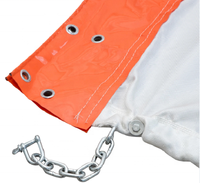 Barrière de confinement gonflable pour algues marines / Barrière anti-inondation facile à installer / Barrière de confinement pour déversements d'huile en PVC réutilisable et écologique