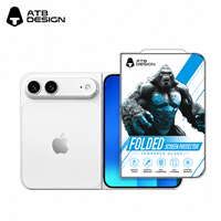 Protection d'écran en verre trempé ATB pour iPhone 18 Duo 2.5D Silk Print, compatible avec iPhone 18 Pro Max, 17 Air, 16E, 15 – Films de protection intégrale