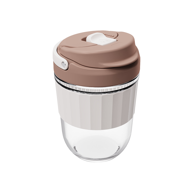 Tazza da Viaggio in Vetro per Caffè al Cioccolato al Latte