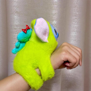 Cross-biên giới mới sang trọng khâu Snap Vòng Vòng đeo tay Lớn Đầu Mặt dây chuyền Keychain búp bê PP bông lưới rửa căng thẳng cứu trợ kỷ niệm - Product Image 2