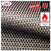 Tissu en polyester ignifuge teint en fil double brin avec MVSS 302, CS-191-53, JIS L 4208 pour sac de transport d'outils électriques