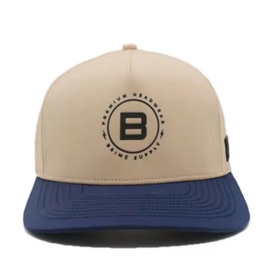 Gorra de Golf Deportiva Personalizada Color Caqui de 5 Paneles con Letras, Ajustable, Visera Ligeramente Curvada, a la Moda, Impermeable, con Orificios Cortados con Láser - Product Image 1
