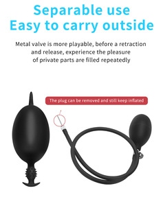Énorme <span class=keywords><strong>plug</strong></span> anal en silicone <span class=keywords><strong>gonflable</strong></span>, stimulateur pour gros plaisir anal, jouet sexuel anal, pompe anale, jouet pour adultes gays - Product Image 5