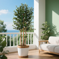 Grand olivier artificiel en pot, plante artificielle d'intérieur, bonsaï, décoration pour la maison ou le bureau, arrangements saisonniers pour l'extérieur