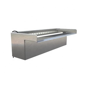 Cascade murale en bambou de marbre, cascade d'eau personnalisée en acier inoxydable pour piscine extérieure - Product Image 2