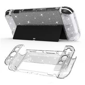 <b>Switch</b> <b>OLED</b> Glitter Crystal <b>Case</b> Protective Cover For Nintendo <b>Switch</b> <b>OLED</b> Console PC Material - Product Image 1
