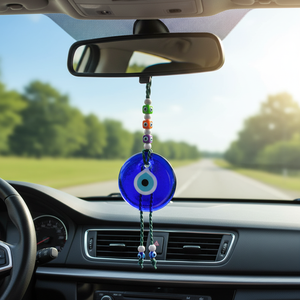 12x37 CM Evil Eye Car Ornament Outil de tournage de voiture unique avec un design élégant - Product Image 3