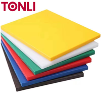 Planche à découper carrée en PE de qualité alimentaire, antibactérienne et épaissie, pour usage domestique, commercial, hôtelier et cuisines; Ustensile de cuisine polyvalent pour aliments