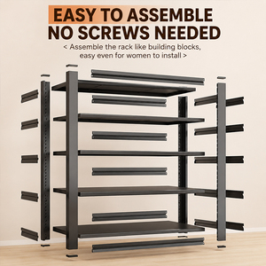Wholesale 100KG Load Capacity Household 3/4/5 Tier Shelf, Metal Steel <strong>Boltless</strong> <strong>Shelving</strong>, Kitchen Rack - Product Image 3