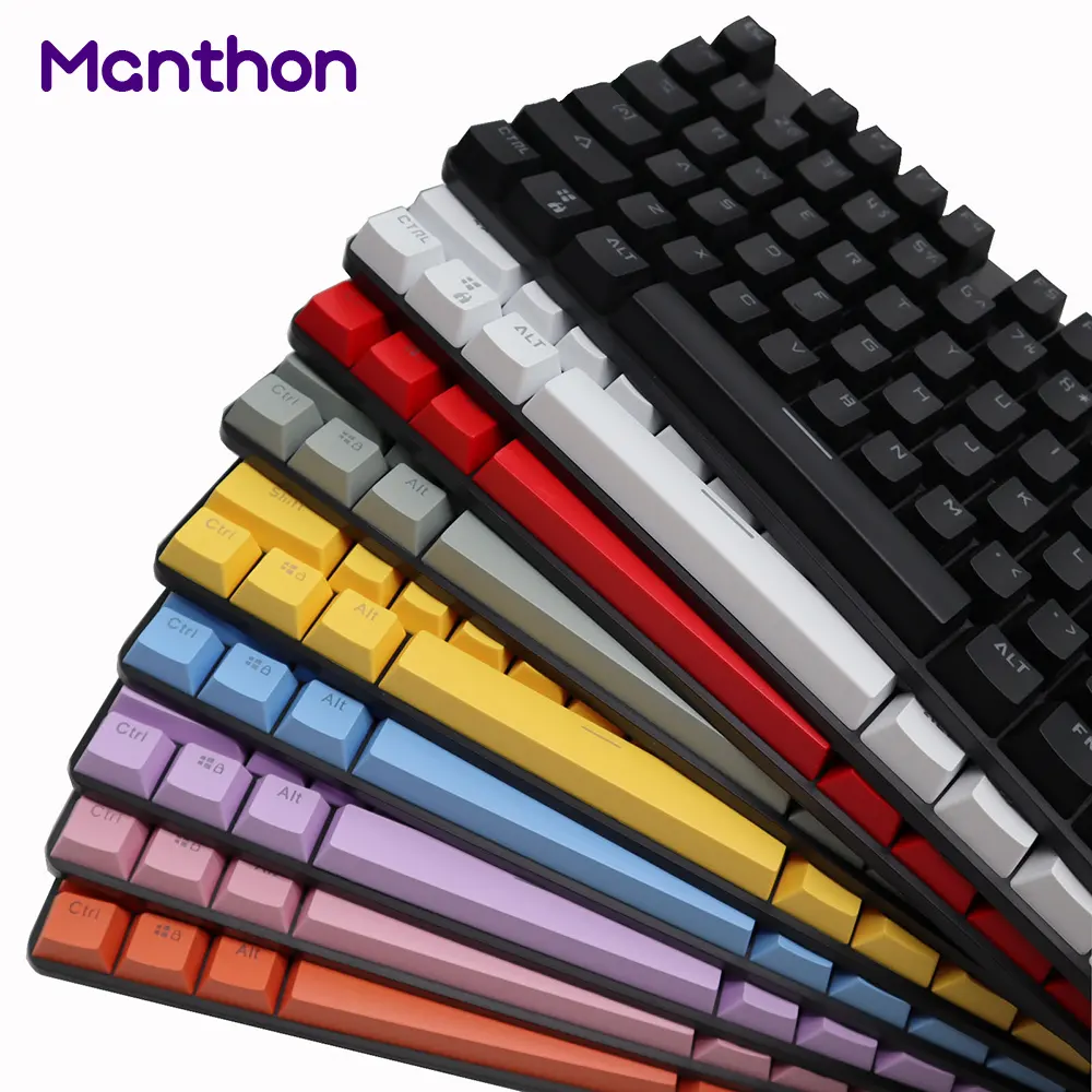 Цветные колпачки для механической клавиатуры с двойной подсветкой из АБС-пластика