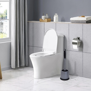 <span class=keywords><strong>Brosse</strong></span> de toilette <span class=keywords><strong>hygiénique</strong></span> en plastique pour la maison, à séchage rapide, avec manche long, support mural, <span class=keywords><strong>brosse</strong></span> de nettoyage pour toilette - Product Image 6