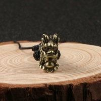Laiton rétro perle EDC couteau pendentif Dragon perle bijoux accessoires Dragon bricolage
