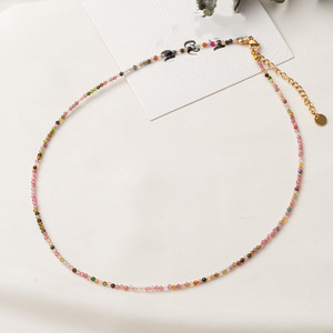 Trang Sức Châu Phi Đi Biển Mùa Hè Giá Rẻ Vòng Cổ Đá Hạt Thủ Công Vòng Cổ Boho 18K Vàng Thép Không Gỉ Cho Nữ Trang Sức Thời Trang - Product Image 5