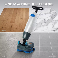 CleanHorse K3 - Fregadora de Pisos Comercial, Máquina de Limpieza de Pisos Industrial de Empuje Manual, Batería de 36 V, 1200 ㎡ /h Alta Eficiencia