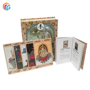 Personnalisé Minuscule Original Sorcière Carta Tarot Cartes En Gros Avec Livre Espagnol Blanc Oracle Cartes Deck Pour La Lecture