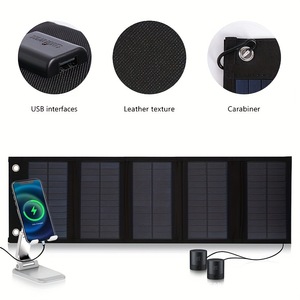 Foldable Solar Panel 60cm x 19cm <b>5V</b> Portable Outdoor Charging For Hiking Camping Fishing - Product Image 4