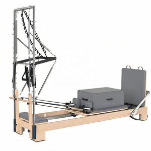 Silla <span class=keywords><strong>de</strong></span> <span class=keywords><strong>Pilates</strong></span> Combinada, Equipo <span class=keywords><strong>de</strong></span> Estudio <span class=keywords><strong>de</strong></span> <span class=keywords><strong>Pilates</strong></span> (Silla Wande para el Hogar) con Asa y Anillo <span class=keywords><strong>de</strong></span> Tracción, Utilizada para Yoga y Fitness - Product Image 6