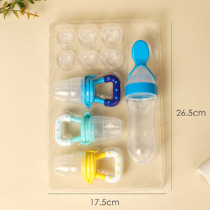 Alimentador de alimentos <span class=keywords><strong>para</strong></span> bebés de silicona sin BPA, cuchara dispensadora de alimentos de 3 oz <span class=keywords><strong>para</strong></span> niños y niñas, <span class=keywords><strong>cucharas</strong></span> de alimentación <span class=keywords><strong>para</strong></span> apretar, suministros <span class=keywords><strong>para</strong></span> bebés - Product Image 3