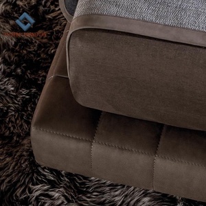 Marco de camas modernas de lujo de tamaño king y Queen de cuero genuino de grano completo para muebles de dormitorio - Product Image 4