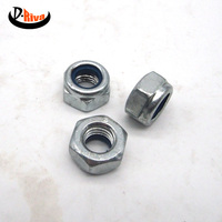 Tiempo de entrega corto M3 Din 985 Acero galvanizado Nylon Tuerca de bloqueo hexagonal Tornillo de stock rico para piezas de motor de maquinaria