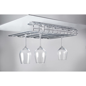 Portabicchieri da vino da appendere sotto il mobile, in acciaio inossidabile, per riporre calici. - Product Image 1