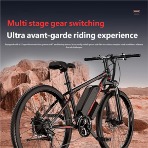 Bicicletta Elettrica da Montagna con Batteria al Litio 48V, Motore Brushless nel Mozzo Posteriore, Telaio in Acciaio, Ruote da 26 Pollici, Fuoristrada, 7 Velocità - Product Image 4