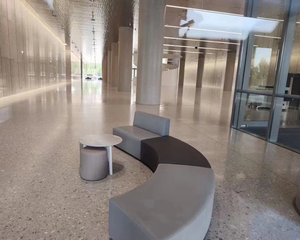 Design moderne Carreaux de marbre artificiel Grande <span class=keywords><strong>dalle</strong></span> de terrazzo Pierre de gravier pour villa Revêtement de sol extérieur Pierres de meulage en terrazzo - Product Image 2