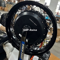 Roue à moteur intégré 17x3.0/3.5'' QS273 72V 8000W 3T/4T/5T pour kit de conversion électrique haute vitesse