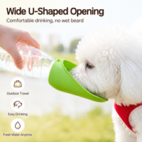 Bouteille d'eau portable et légère pour animaux de compagnie, distributeur d'eau pliable en silicone pour chien, bouteille remplaçable pour les promenades et la randonnée en extérieur